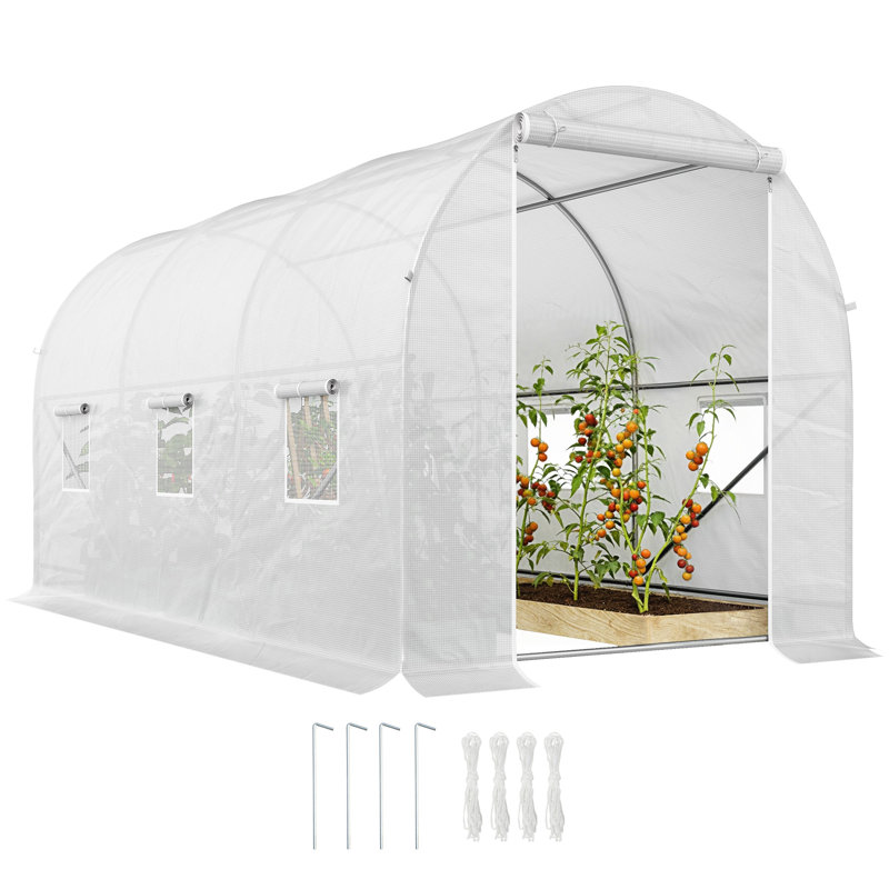 6.6 ft W x 11.5 ft D Hobby Greenhouse