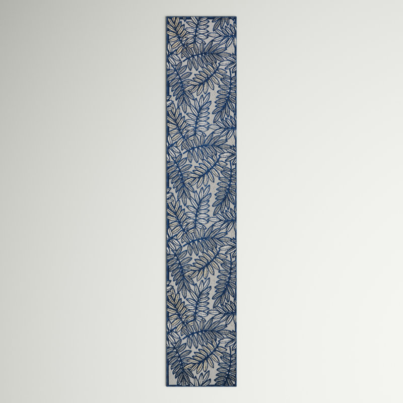 Adames Floral Indoor / Outdoor Rug, Runner 2'3" x 8'
