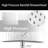 8" Metal Rain Shower Head With Handheld Spray Combo, Adjustable Extension Arm, 71 Inch Hose-125227267