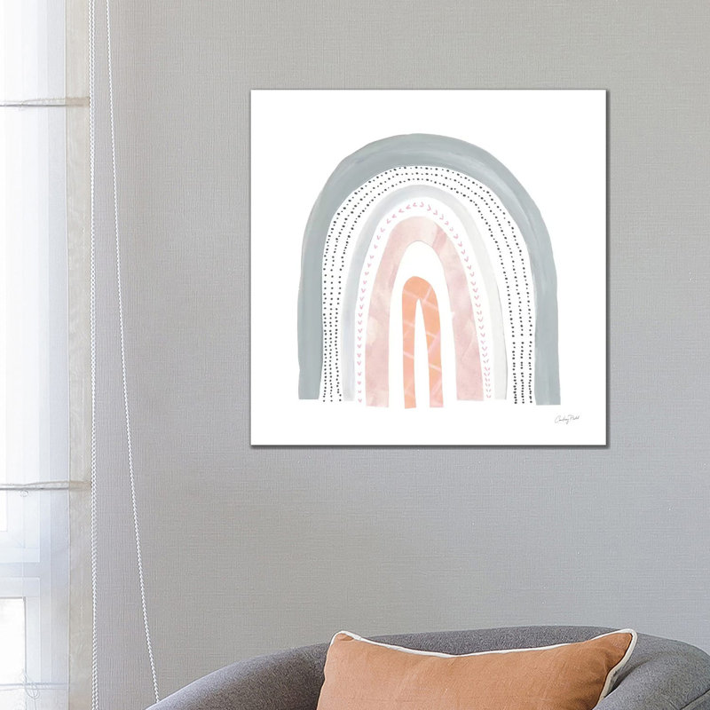 Boho Rainbow I by Courtney Prahl - Wrapped Canvas Gallery-Wrapped Canvas Giclée, 66.04 cm H x 66.04 cm W x 3.175 cm D