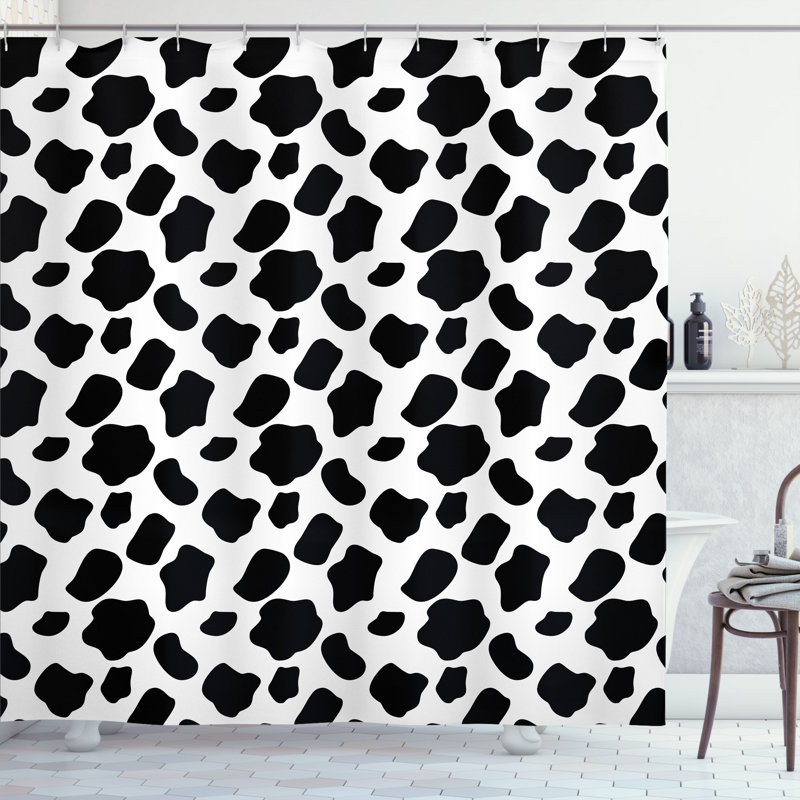 Shower Curtain with Hooks Included, 75"H x 69"W