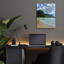  «Tunnels Beach» par Nicole Dell, art mural en verre acrylique, 12 po x 16 po