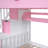 Hatina Kids Castle Style Storage Bunk Bed with Slide and Stairs-987003173-987003168