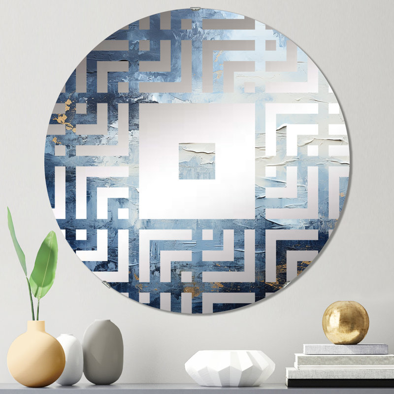 Melusina - Miroir mural carré, 23,6 po x 23,6 po