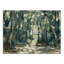 Impression sur toile abstraite bleue et verte-707914543