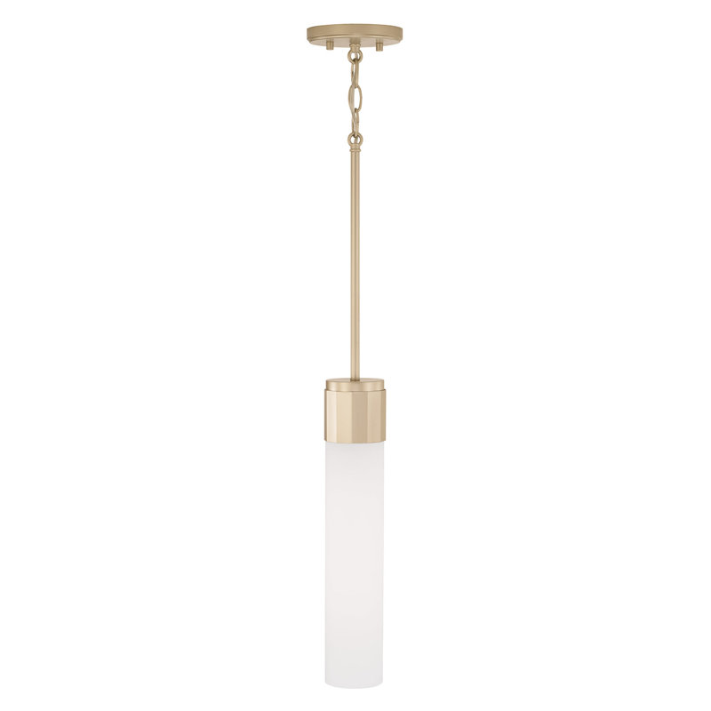 1 - Light Soft Gold Single Pendant