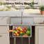 Évier utilitaire à cuve simple en acier inoxydable avec robinet DeerValley 24 po x 24 po
