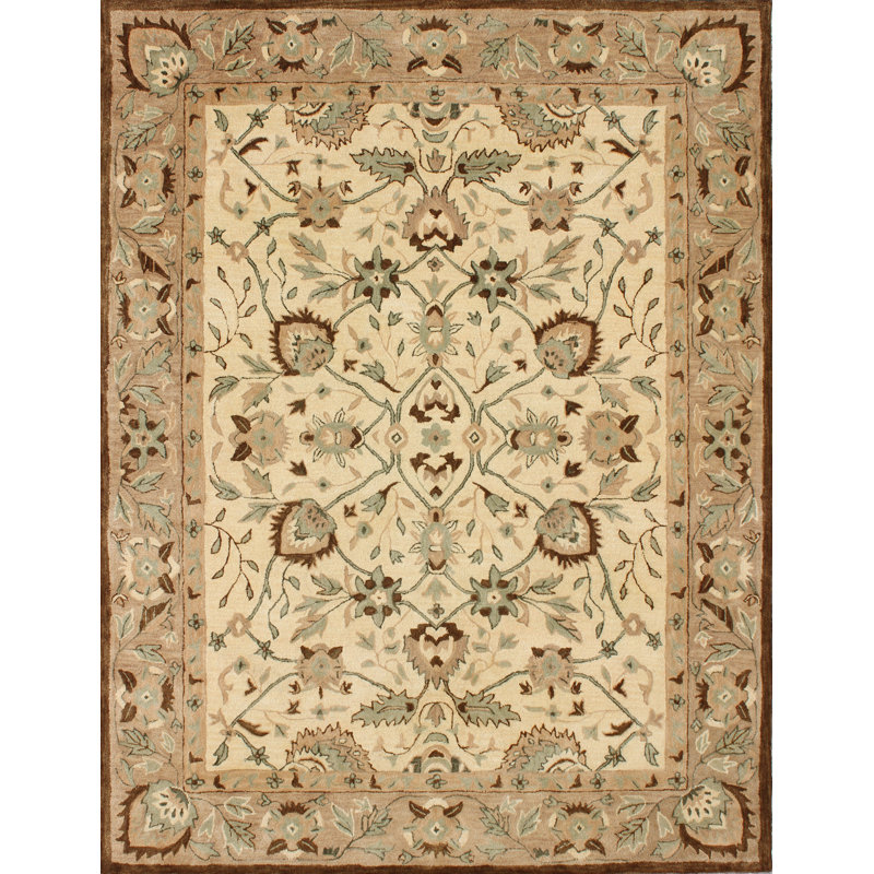 Desmonde Hand Tufted Wool Oriental Rug, Rectangle 8' x 10'