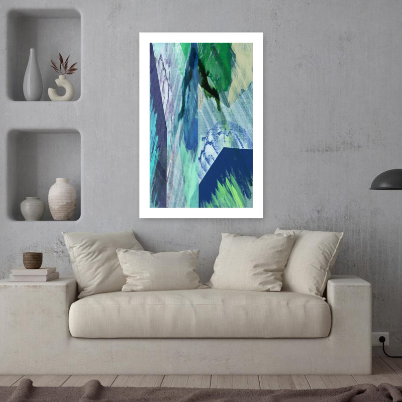 Art contemporain, art contemporain abstrait, H 36 po x l 24 po
