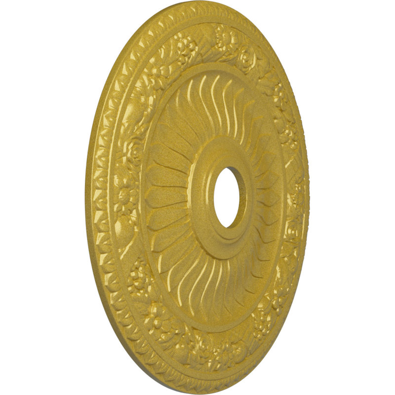 Médaillon Endurathane Acanthus Twist, Doré intense