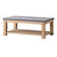 Table basse 47,8 x 28 x 18,8 po - Ajustement du béton et de l'adaption du bois