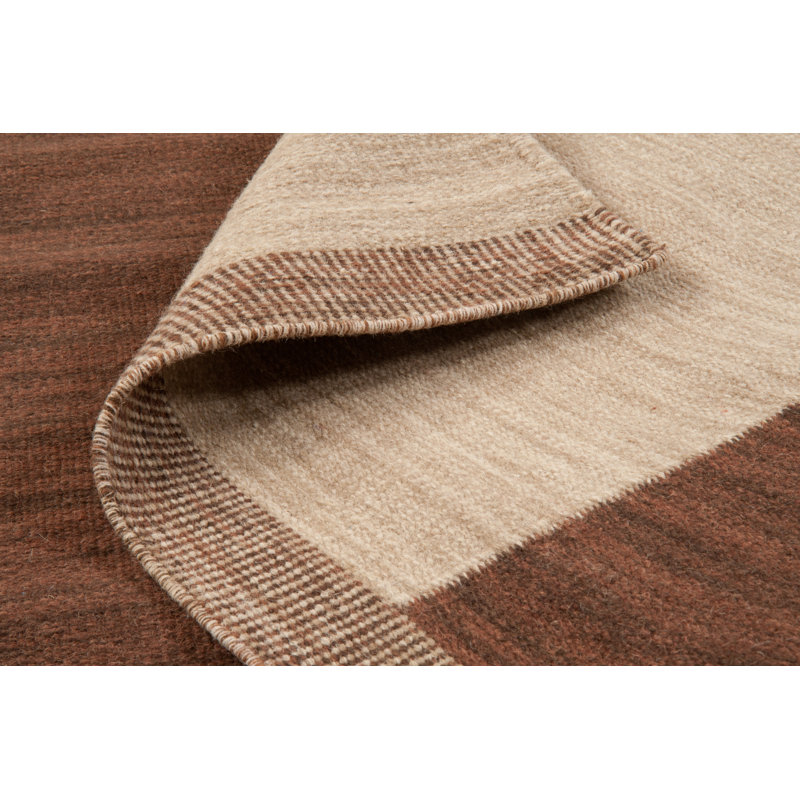 Tapis brun tissé à la main Nouveau, 8 pi x 11 pi
