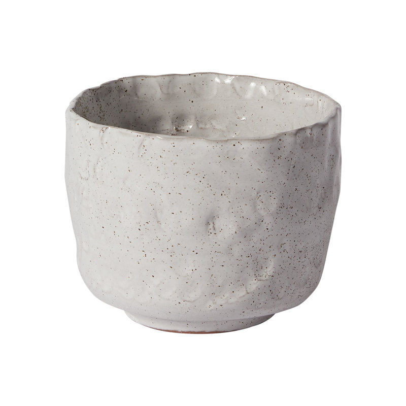 Handmade Ceramic Pot Planter, 4.25" H x 5.5" W x 5.5" D