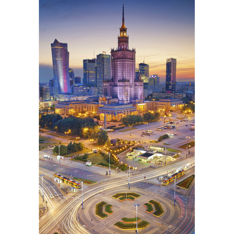 Ezhno Warszawa sur toile, H 18 po x l 12 po x P 1,25 po