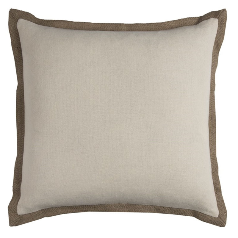 Jute Throw Pillow, Ivory