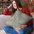 Diamond Striped Outdoor Reversible Throw Pillow-587120135