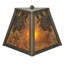 Plafonnier encastré 1 lumières orange/antique