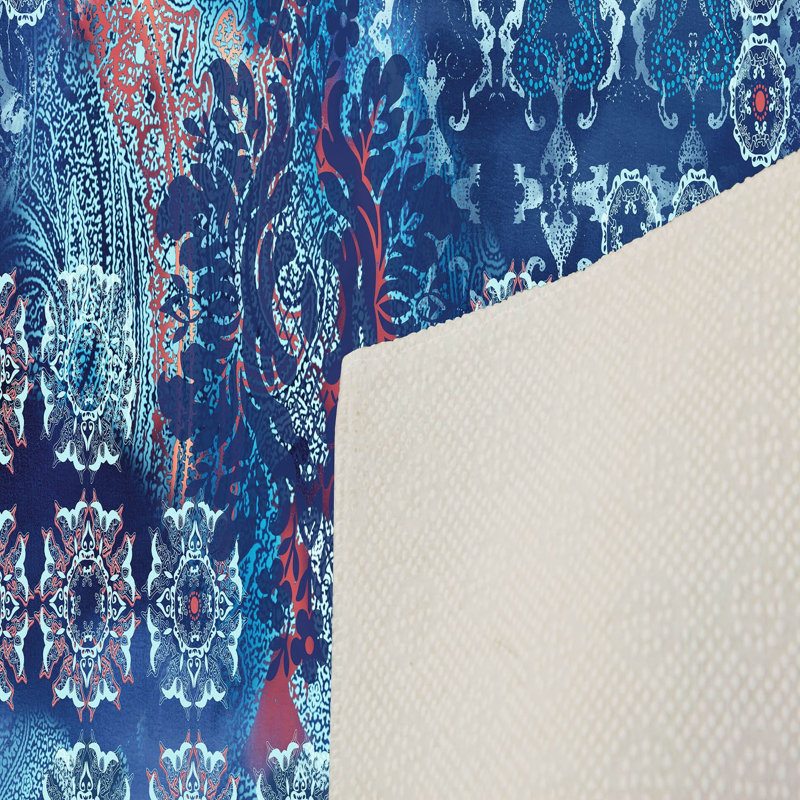Soft Hall Carpet 2.6 x 4.9 Feet | 100% Polyester, 0.04 in Pile Height | Antibacterial, Non-Slip Underside | Woven with 3D Digital Printing | Machine Washable | Durable & Stylish for Entryways & Living Rooms
