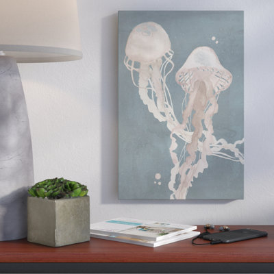 Jellyfish Dance I - Wrapped Canvas Print