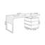 Bureau rectangulaire en bois manufacturé brun noisette-731561288-731561290