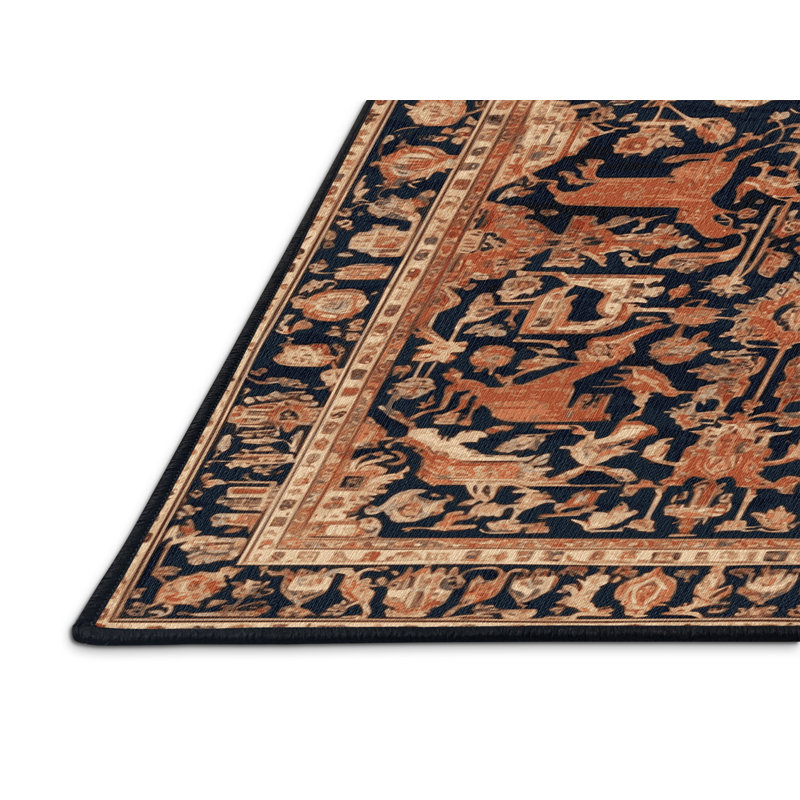 Tapis brun lavable à la machine, Rectangle 4pi x 6 pi