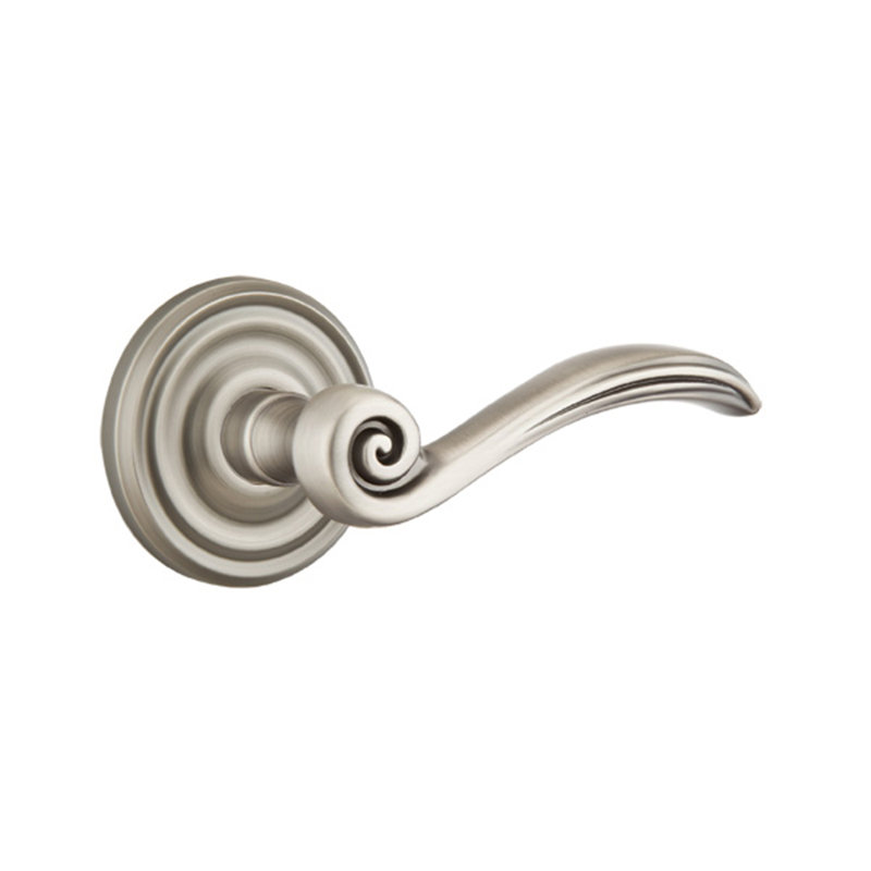 Poignée de porte avec rosette Elan, Gauche, Nickel antique