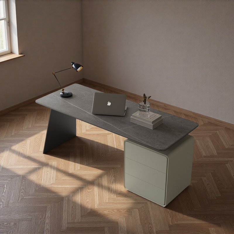 Bureau italien de style minimaliste, H 29,53 po x l 55,12 po x P 25,59 po