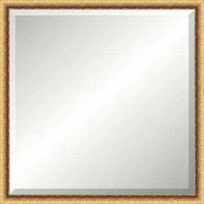 Distressed Gold Old World Mirror
