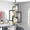 Lustre géométrique unique à 6 lumières Vivaan