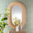 Cassiany Modern Bohemian Natural Brown Rattan Oval Accent Wall Mirror