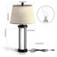 Lampe de table USB en métal