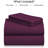 Luxclub 4 PC Eggplant Full Silky Soft Cooling Extra Deep Pocket Performance Sheet Set-123418271-123418288