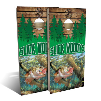 Fishing Trip Cornhole Board Set | Includes (2) Boards, (8) Bags & Optional Accessories