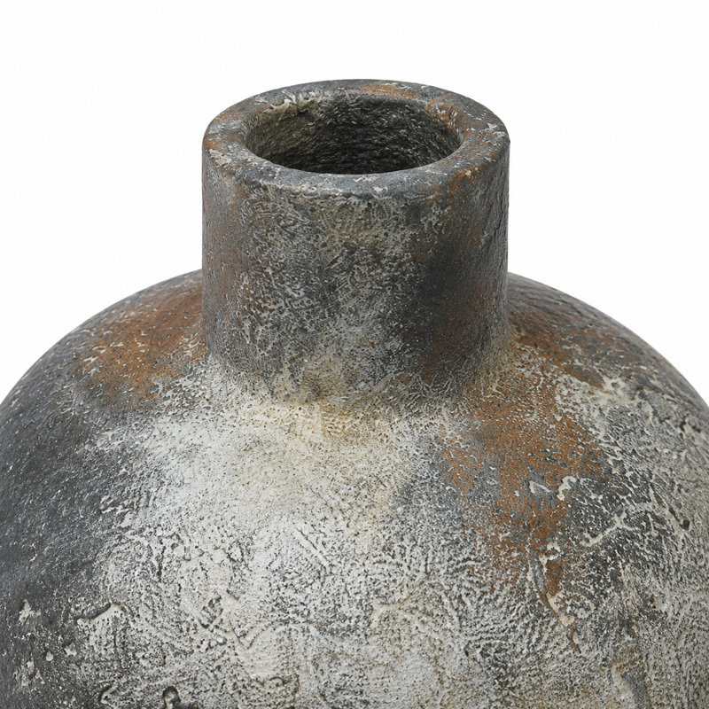 Grand vase décoratif gris foncé en céramique Cole and Gray , Gris