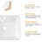 16" L x 12" W Rectangular White Ceramic Vessel Bathroom Sink with Faucet and Pop-Up Drain Combo