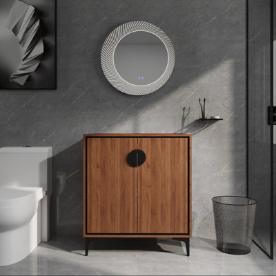 30" Freestanding Vanity Base with Integrated Sink & Soft-Close Doors