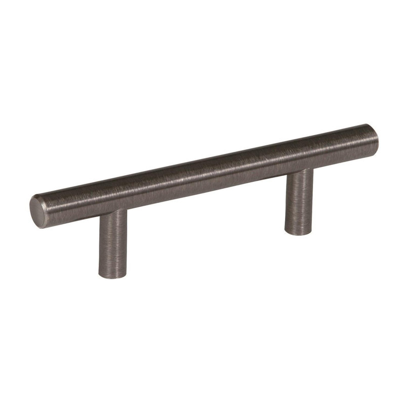 Poignée barre 3 pouces (76mm) centre-à-centre, Métal industriel, 3", 1