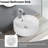Versatile White Ceramic Round Wash Basin For Bathroom - Contemporary Look Sink With Longevity