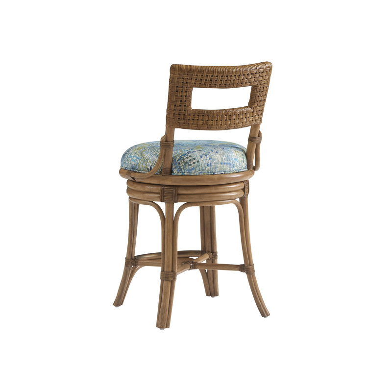 Tabouret pivotant Bay Harbor, Bleu, Tabouret de comptoir (siège de 24 po | hauteur)