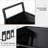 Rolling Bookshelf Utility Cart With V-shaped Shelves