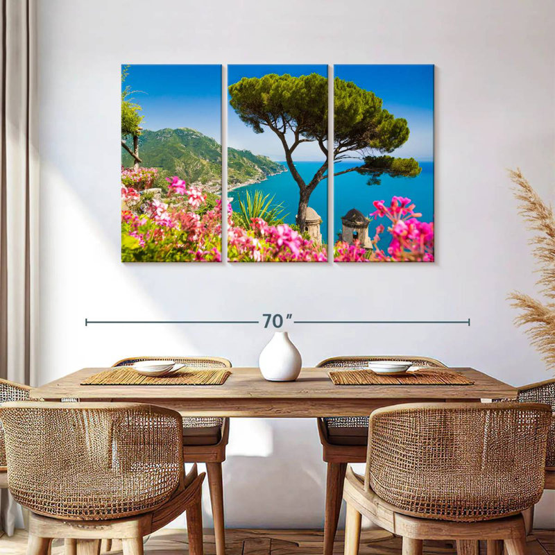 Gillard Beach Scene At Amalfi Coast, 36" H x 57" W
