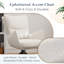 Fauteuil d'appoint rembourré en chenille Modern-1508523208