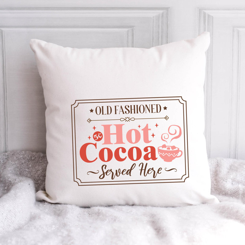 Coussin décoratif en polyester Christmas Sign-04_1, 20 po x 20 po