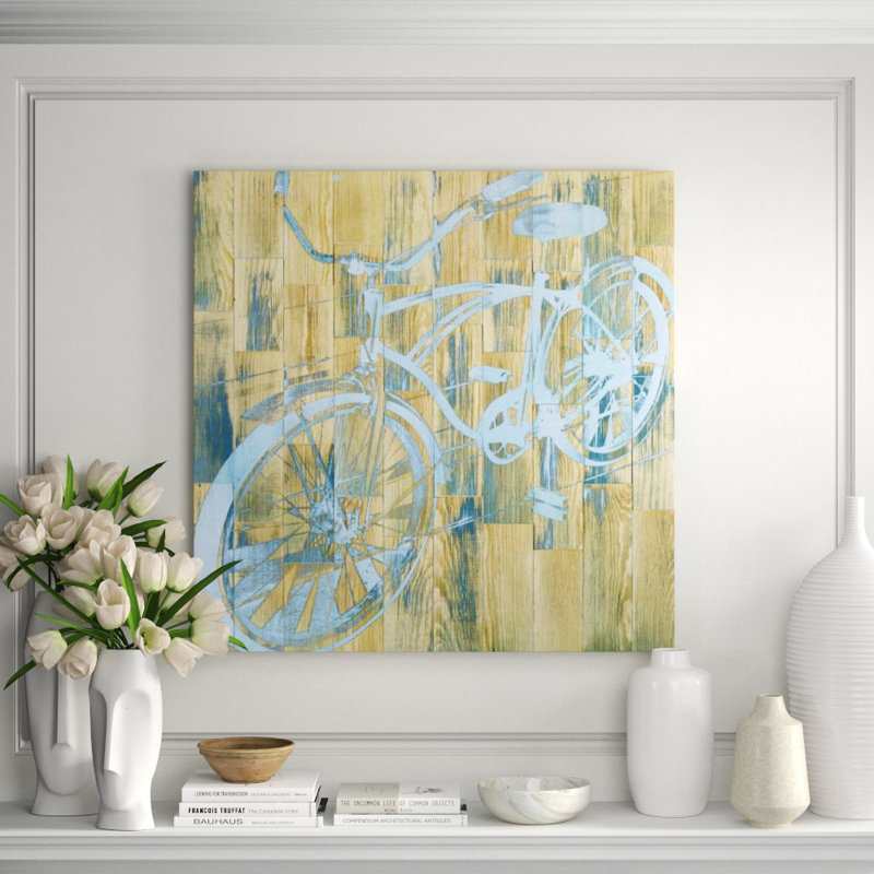 Blue Bike Print by Paperplate Inc., Image Brush Gel, 40" H x 40" W