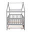 Lit simple en bois avec lit gigogne simple, gris (ANCIEN SKU: WF302178AAE)