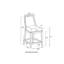 Tabouret pivotant à hauteur de bar Ellie, siège d'une hauteur de 31 pouces, simple-81515323-81515326