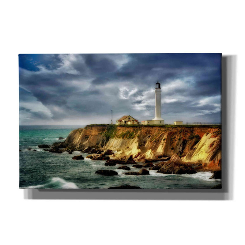 «Breakwater Bay Coastline Lighthouse» par Dennis Frates, impression sur toile tendue, H 12 po x l 18 po x P 0,75 po