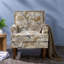 Comfortable Accent Chairs, Wood Fabric Farmhouse Floral Chair For Home