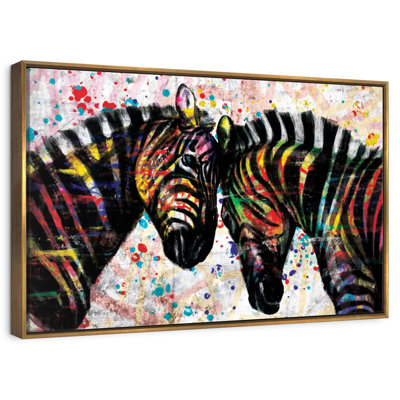 Paint Splash Zebras