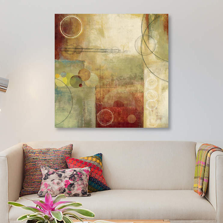 « weighted no », impression sur toile, H 12 po x l 12 po x P 0,75 po, Pas de tapis, Toile tendue